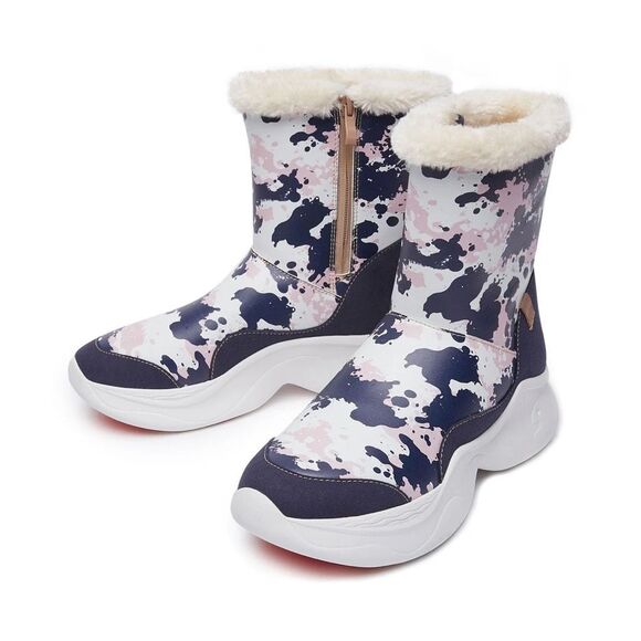 UIN Women's Snow Boots Walking Casual Travel Shoes (Spread-Brown Palma 3) No Box